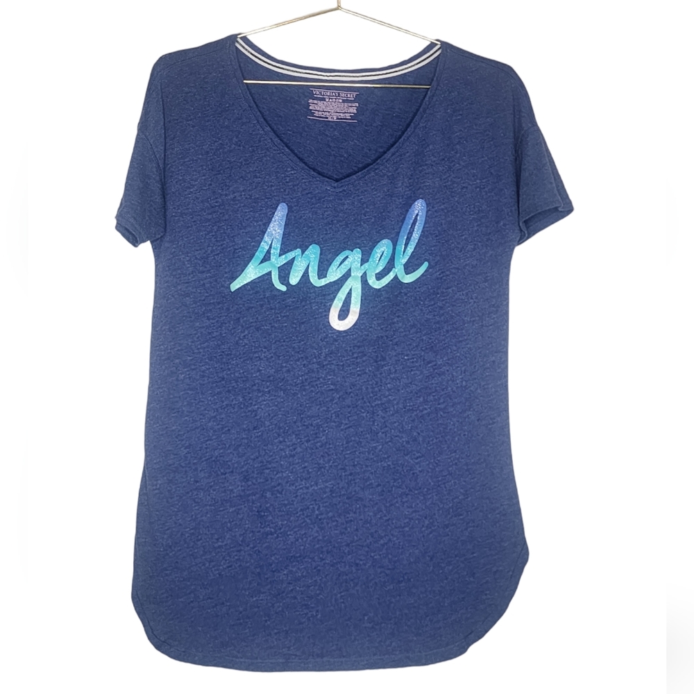 Oversized Comfortable Tshirt Nightie Night Dress PJs Angel Ombre Modest V-Neck